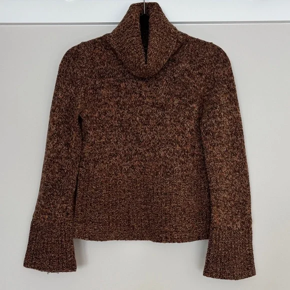 Express Cozy Brown and Orange Sweater - Picture 1 of 3